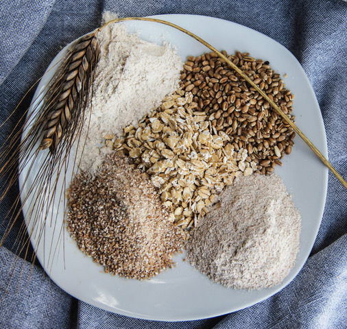 Grains on square plate